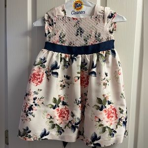 Janie and Jack floral silk dress size 3T